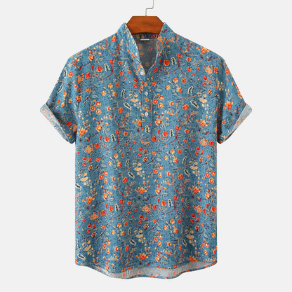 Chemise Homme Coton Fleuri pour Été - PanierRoyale