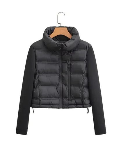 Veste Zippée Femme Noir Élégante et Chic - PanierRoyale