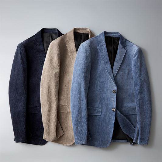 Blazer Homme Slim Fit Noir Élégant - PanierRoyale