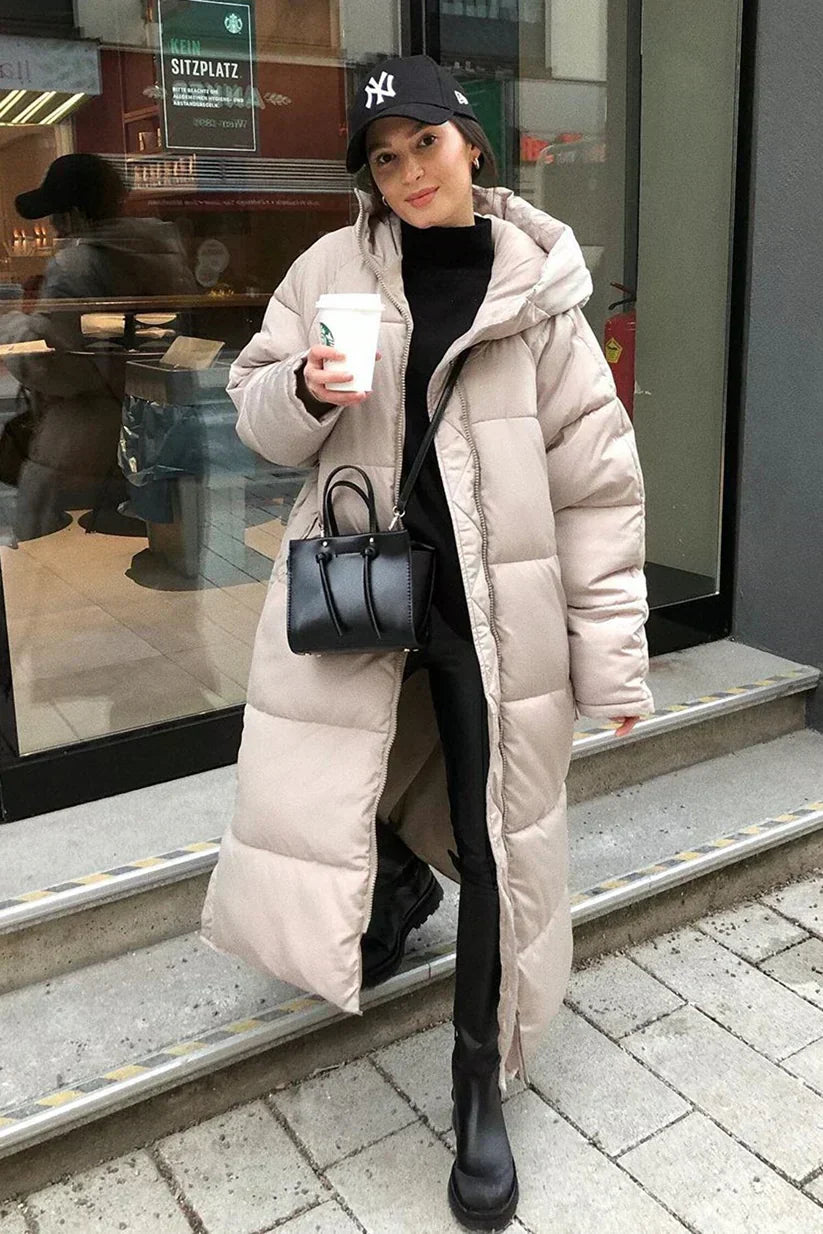 Manteau Femme Hiver Chic et Élégant avec Capuche