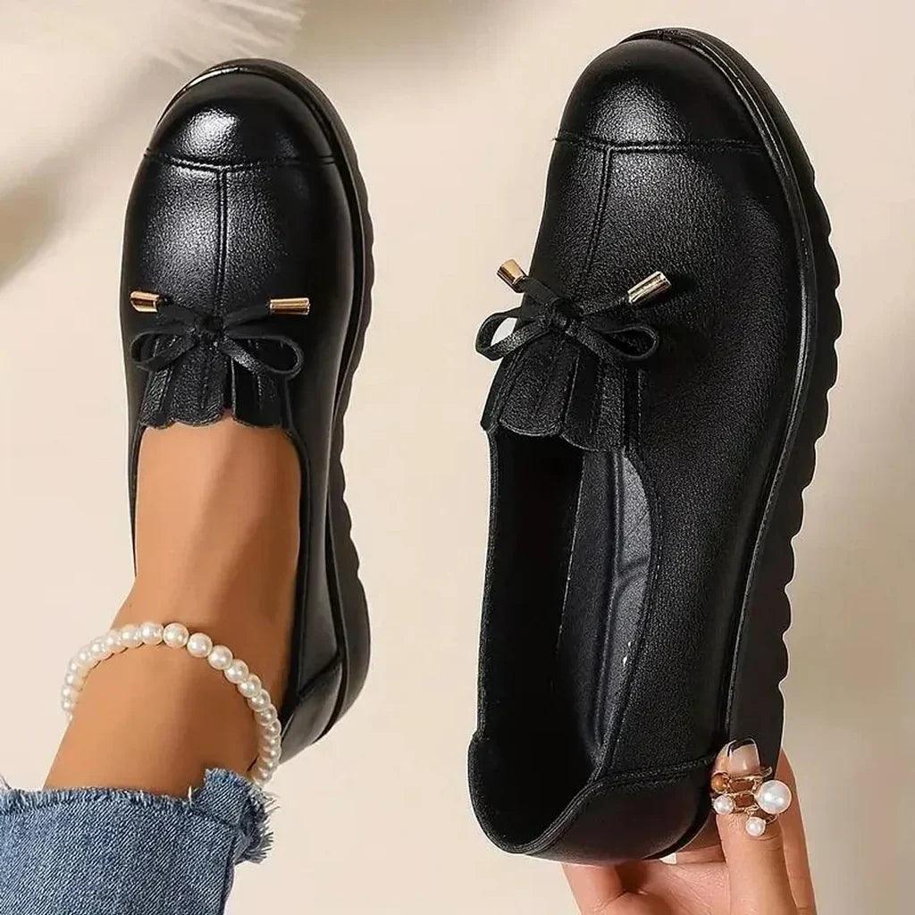Mocassins Femme Semelle Souple Coupe Classique À Enfiler - PanierRoyale