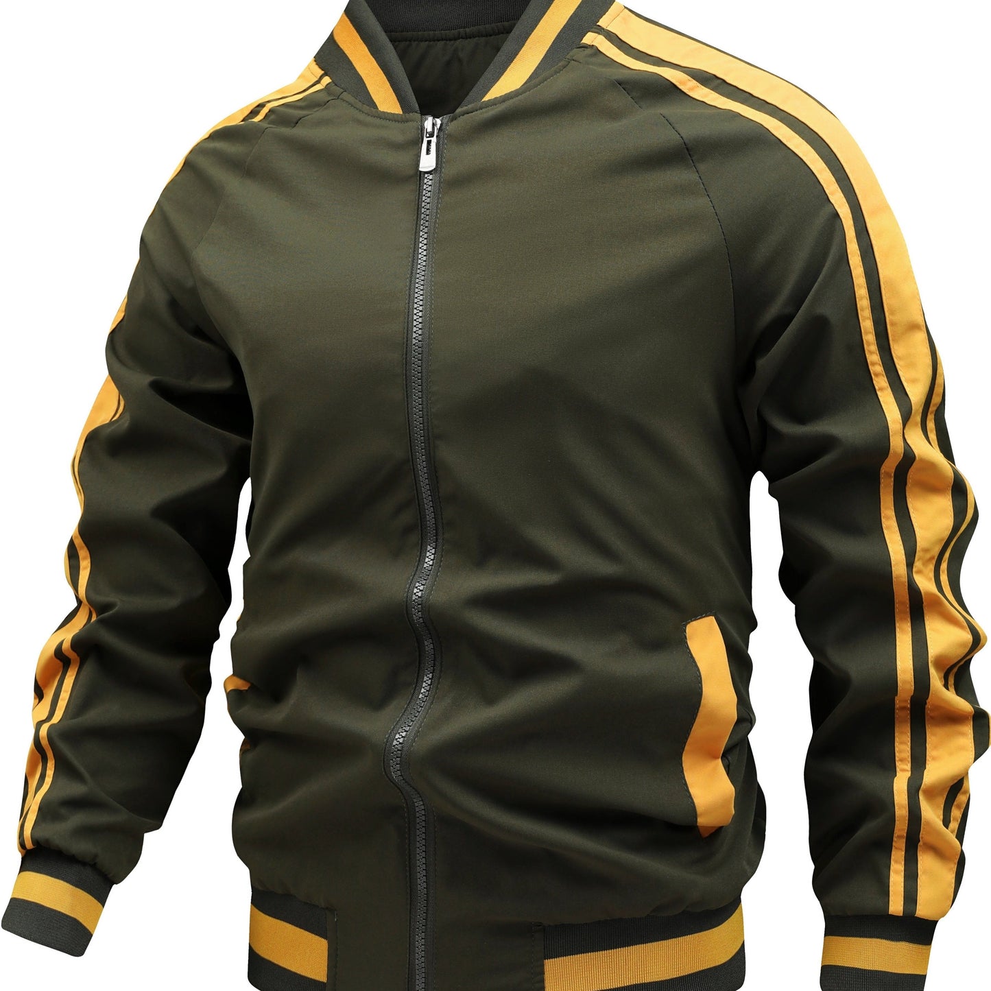 Veste de Running Homme Blanc et Vert Foncé