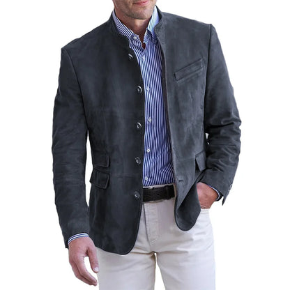 Veste Homme Classique en Coton pour Mi-Saison