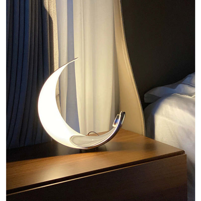 Lampe de Table LED Design en Forme de Croissant
