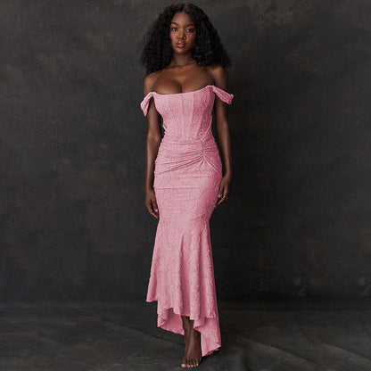 Robe de Soirée Chic en Satin pour Femme - PanierRoyale
