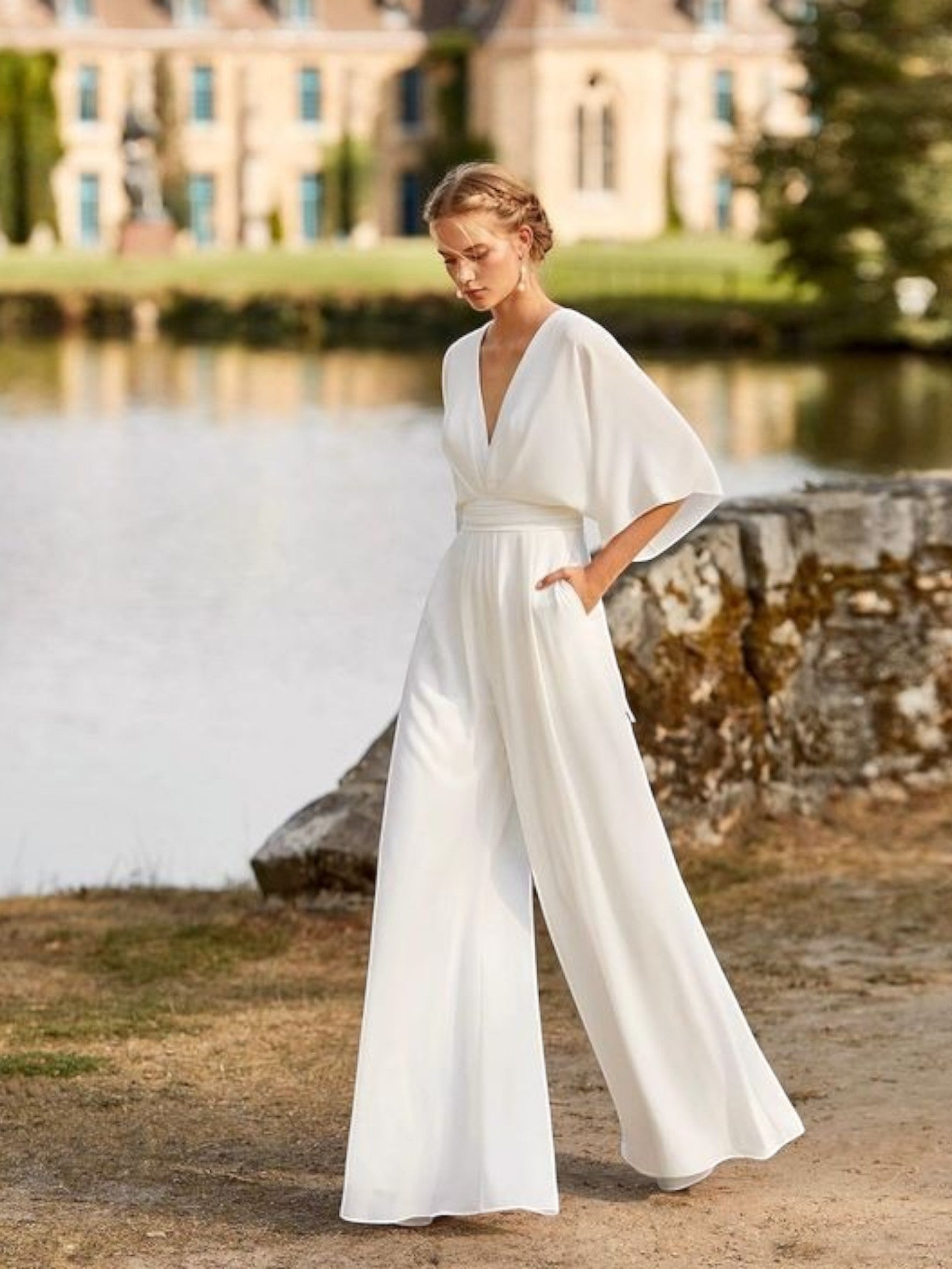 Combinaison Femme Élégante Col V Décontractée - PanierRoyale