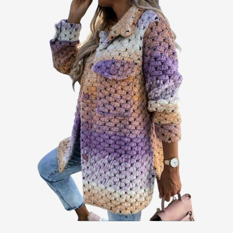 Manteau Femme Longueur Mi-Mollet avec Poches Douillet
