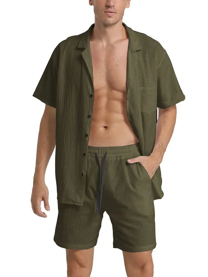 Costume Homme Lin Coton Respirant et Élégant