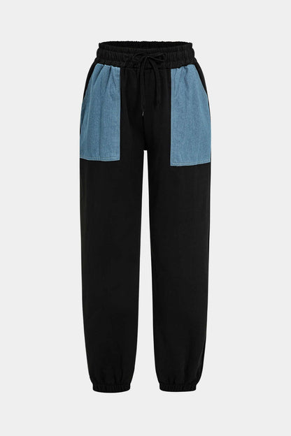 Pantalon Sport Chino avec Détails Jean