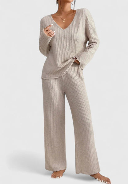 Ensemble Lounge Femme Molleton avec Pantalon Large - BerlinGlamour