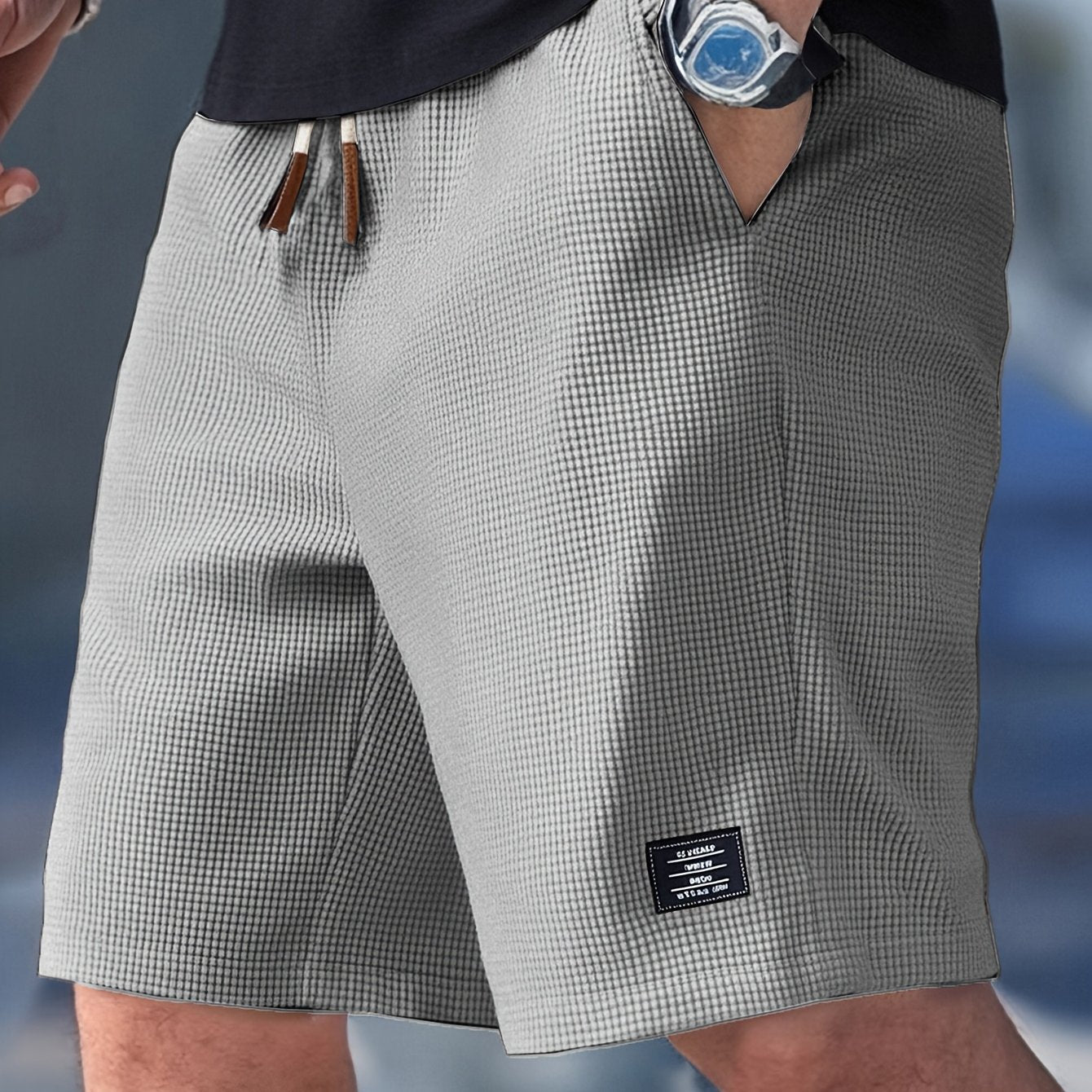 Short Homme Léger Taille Élastique Cordon