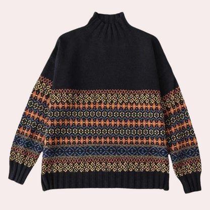 ALAYNE - Pull Col Roulé Elégant pour Femmes