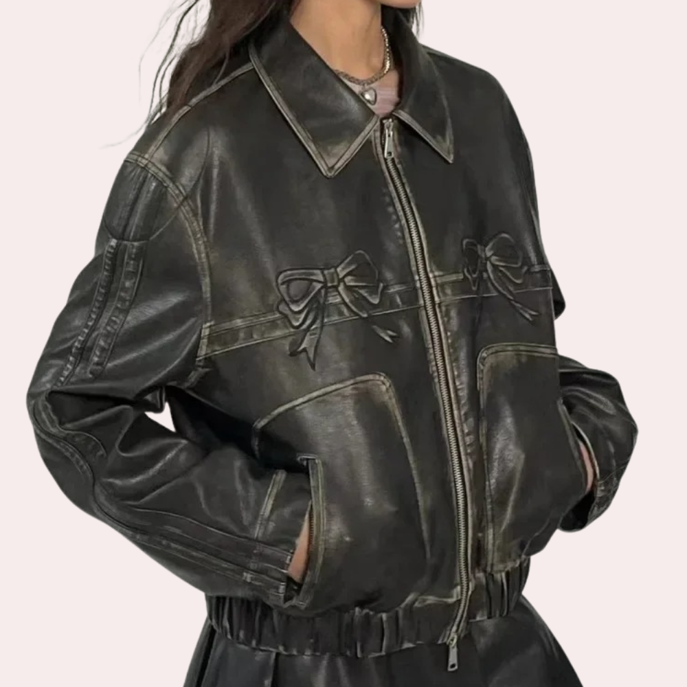 URSULINE - Veste à Imprimé Nœud Élégante pour Femmes