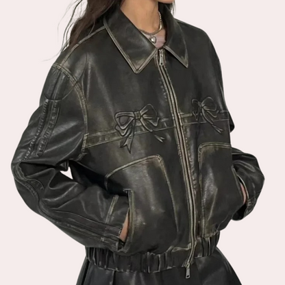 URSULINE - Veste à Imprimé Nœud Élégante pour Femmes