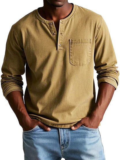 Chemise Homme Décontractée Manche Longue