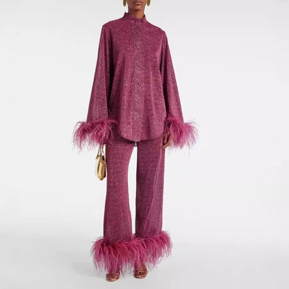 Pyjama Femme 2 Pièces Doux au Toucher avec Imprimé Floral