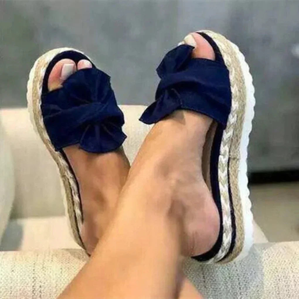 Sandales Plates à Fleurs pour Femme Printemps