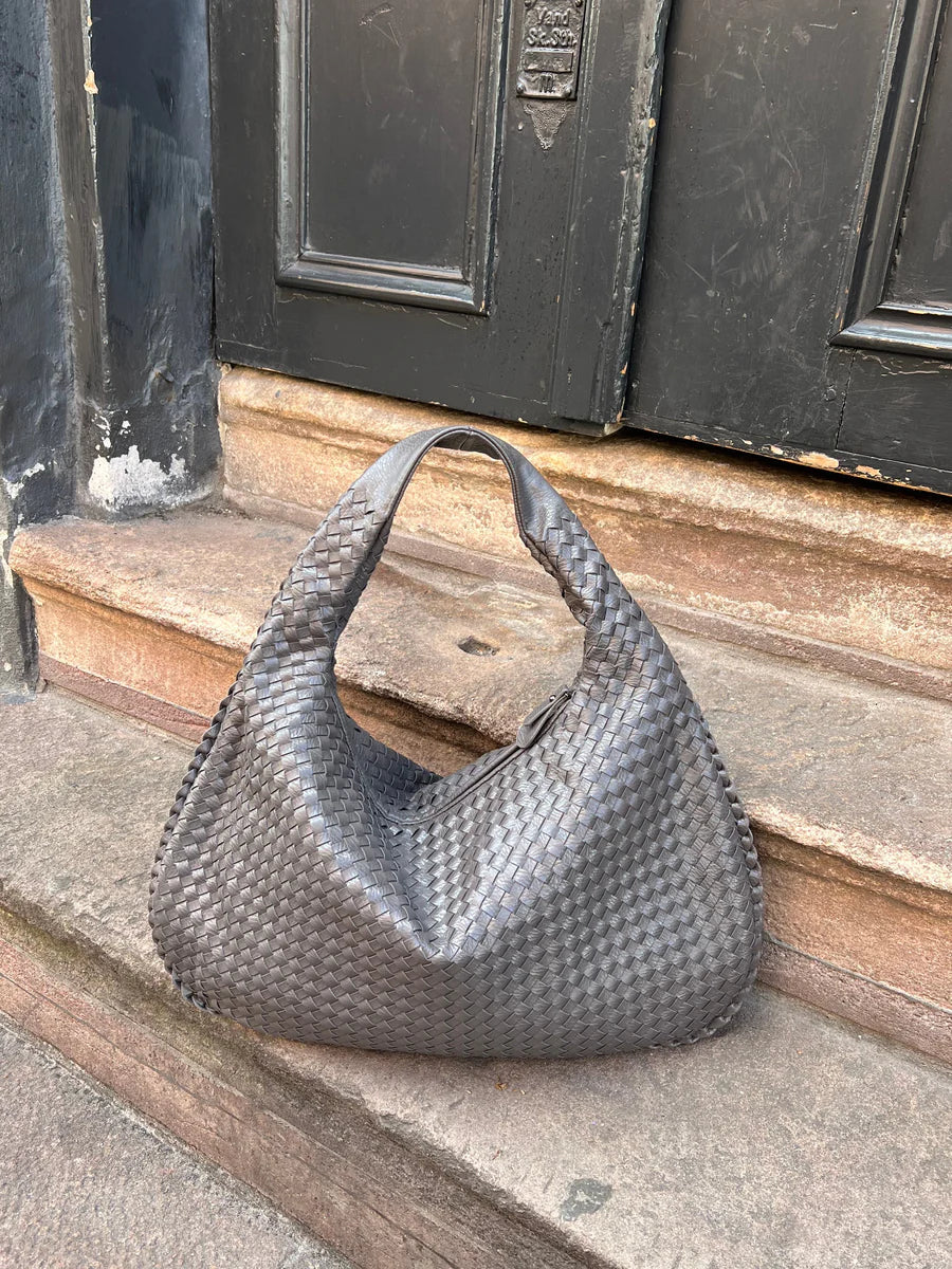 Sac à main cuir tressé élégant pour femme