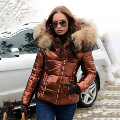 Veste Hiver Élégante avec Capuche