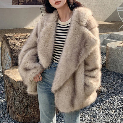 Manteau Femme Hiver Chic avec Fermeture Éclair Dissimulé - PanierRoyale