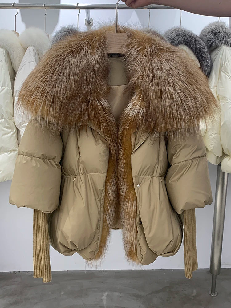 Manteau Femme Hiver Chaud avec Col Amovible
