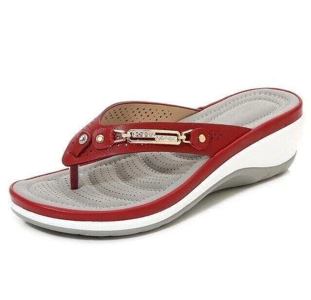 Sandales Plates Femme Blanc Décolletées Elegantes