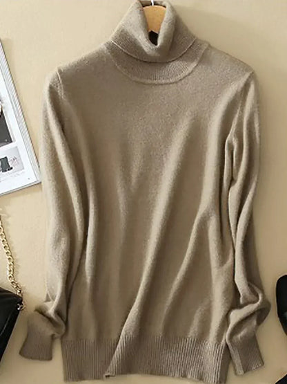 Pull Femme Noir Classique Col Rond