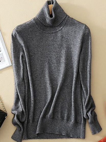 Pull Femme Noir Classique Col Rond