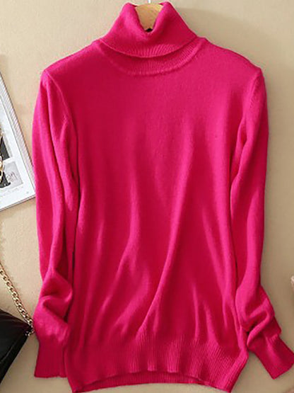 Pull Femme Noir Classique Col Rond