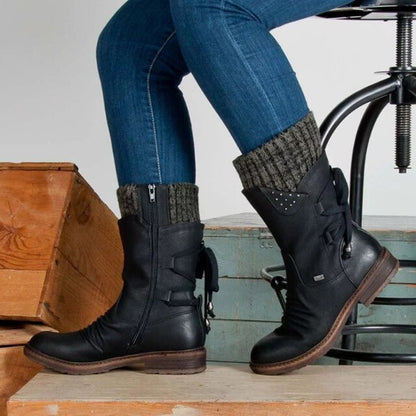 Bottes Hiver Femme Fourrées et Imperméables pour Neige