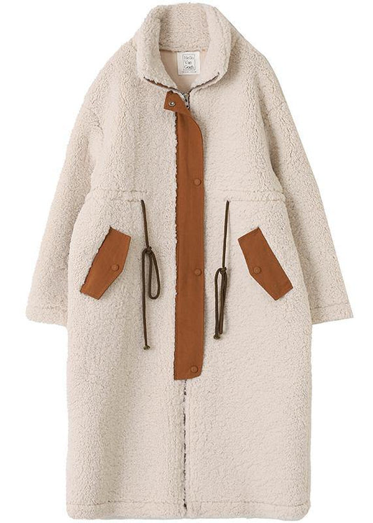 Manteau Femme Long Col Montant Réglable Hiver Chaud - PanierRoyale