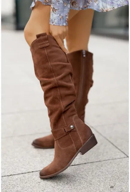 Bottes Femmes Confort avec Semelle Antidérapante et Amorti