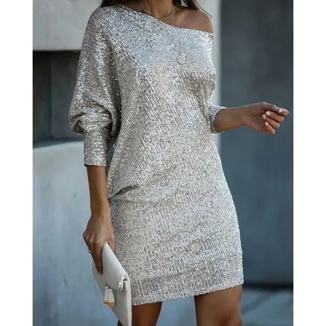 Robe de soirée pailletée Chic et Glamour