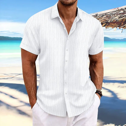 Chemise Homme Plage Coton Classique