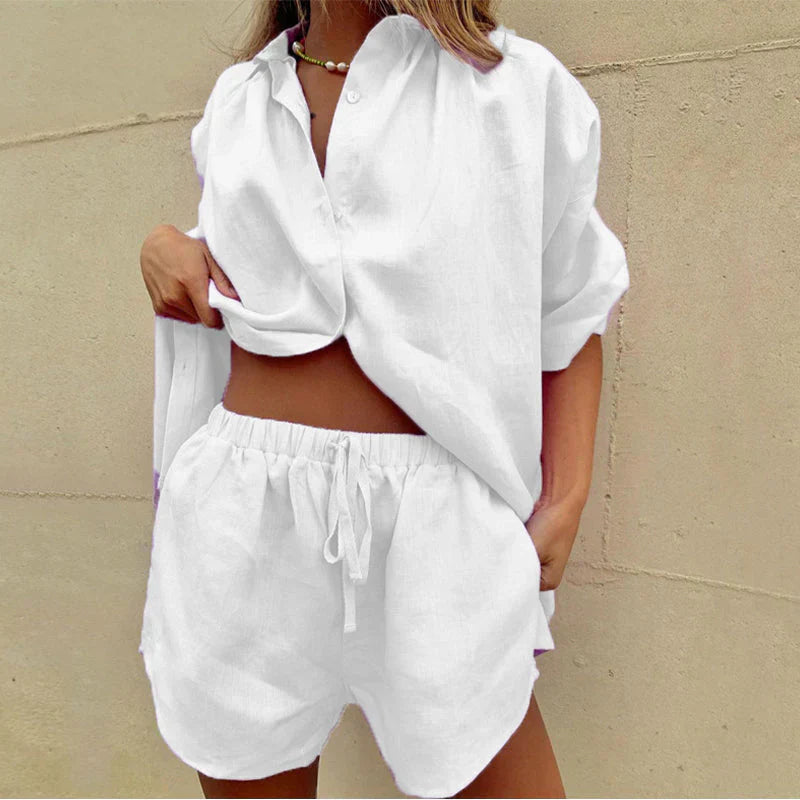 Robe Femme 2 Pièces Élégante - Haut Manches Longues et Pantalon Chaud et Confortable