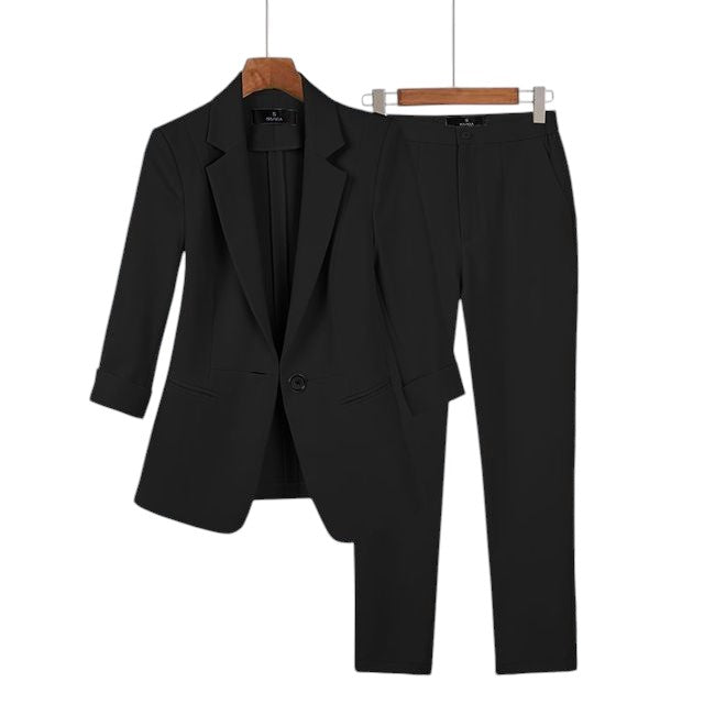 Costume femme 2 pièces élégant en coton
