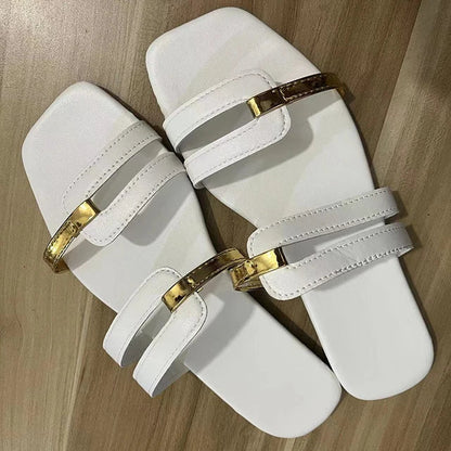 Chaussons Femmes Confortables à Bout Ouvert en Mousse Douce