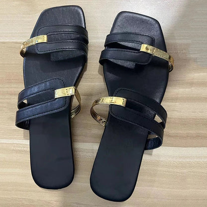 Chaussons Femmes Confortables à Bout Ouvert en Mousse Douce
