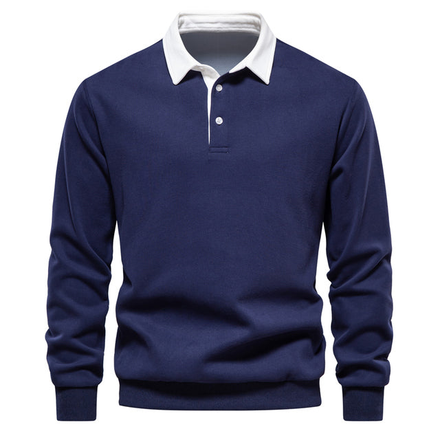 Chemise Polo Homme Manches Longues Classique