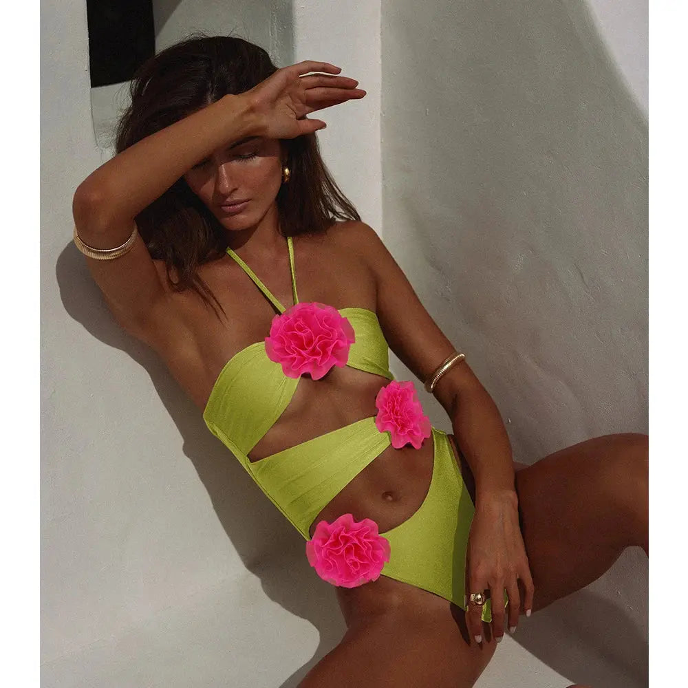 Maillot de bain rose femme élégant - BerlinGlamour