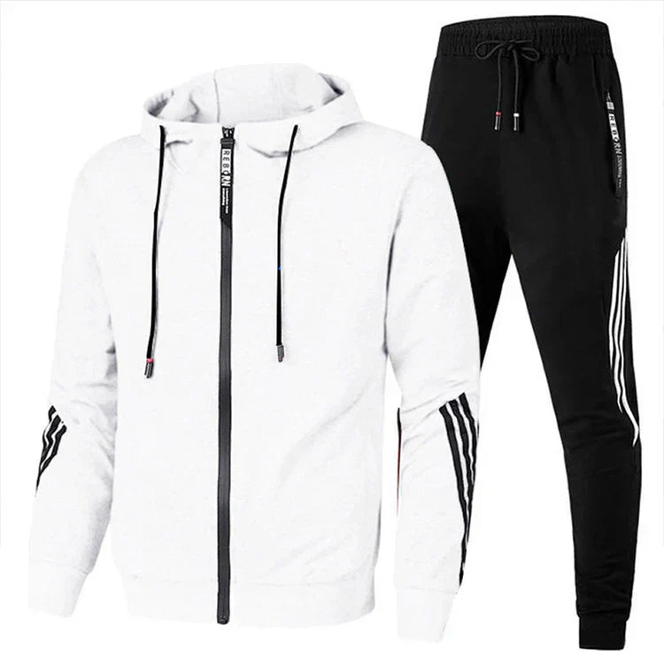 Survêtement Homme Sport Chic avec Capuche - Doux et Confortable