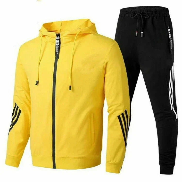 Survêtement Homme Sport Chic avec Capuche - Doux et Confortable