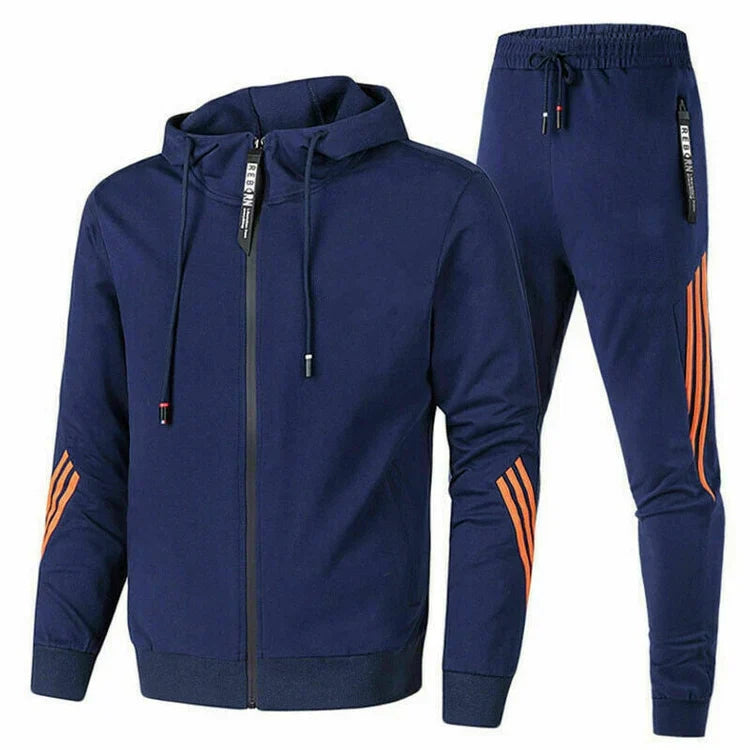 Survêtement Homme Sport Chic avec Capuche - Doux et Confortable - PanierRoyale