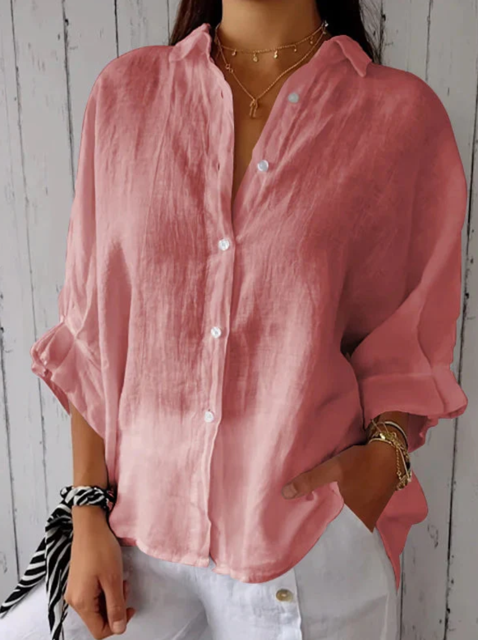 Blouse Femme en Polyester Doux et Confortable
