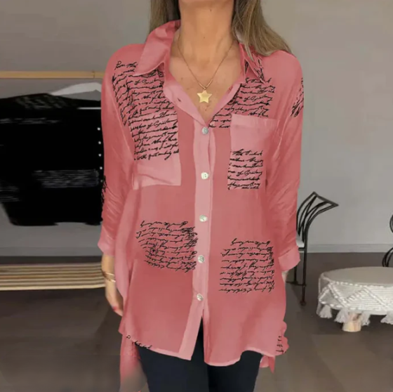 Blouse Femme Élégante en Coton Blanc Respirant