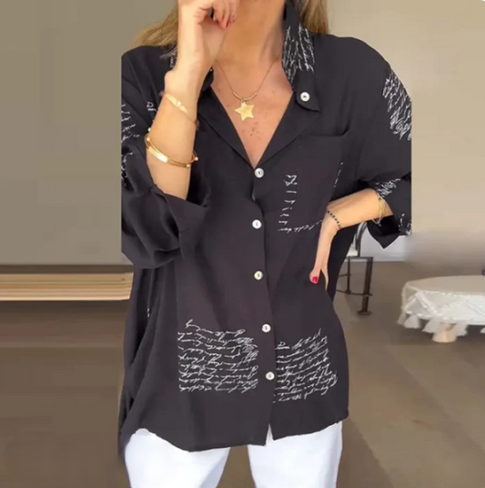 BelleRue™ – Blouse Femme Élégante Confortable en Tissu Respirant Blanc-1