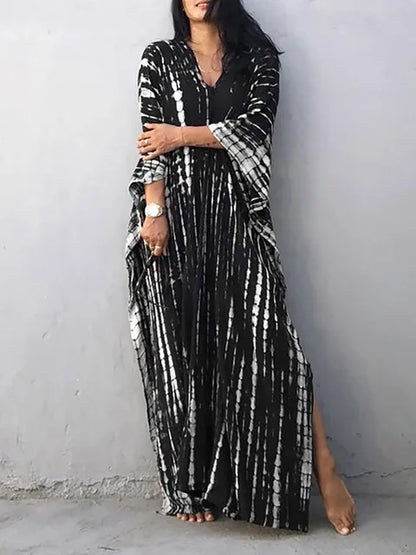 Robe Été Longue Décontractée pour Femme - Caftan Léger Bohème Chic