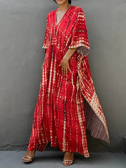 Robe de Plage Longue et Colorée pour Femme