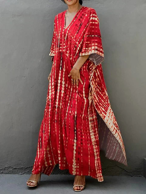 Robe Été Longue Décontractée pour Femme - Caftan Léger Bohème Chic