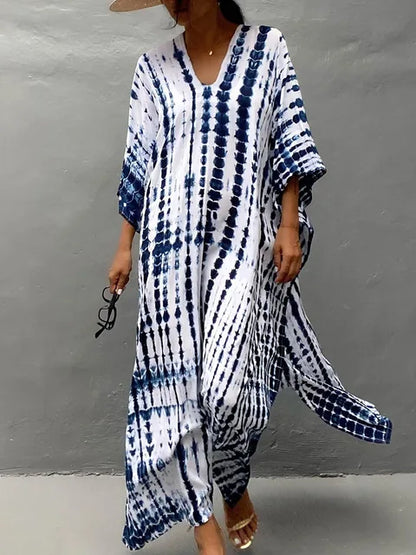 Robe Été Longue Décontractée pour Femme - Caftan Léger Bohème Chic